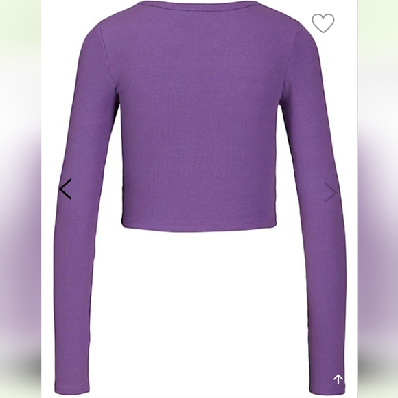 M jjxx Feline Rib-Knit Slim-Fit Crop T-Shirt - Picture 3 of 3